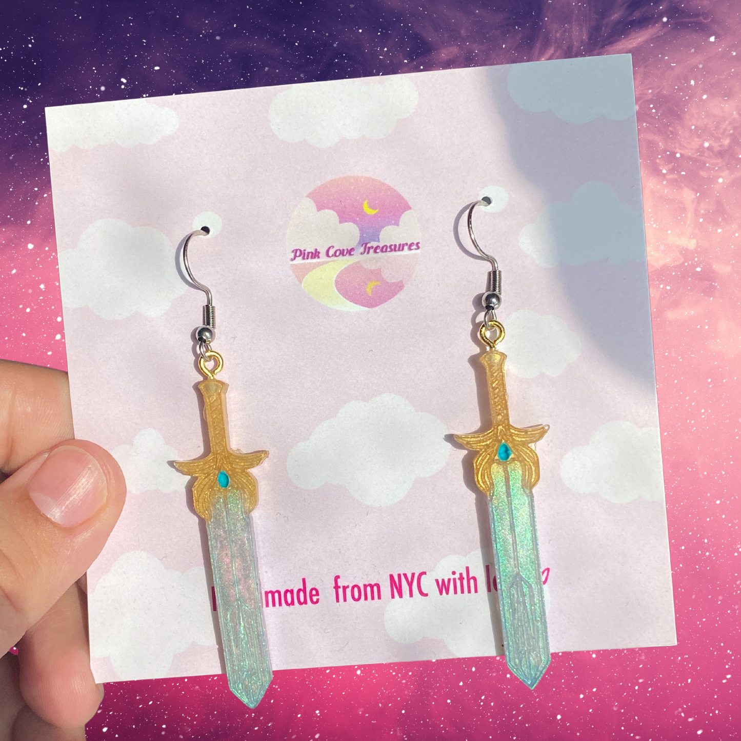 She Ra Sword of GreySkull Earirngs