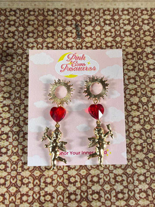 Cupid Heart Earrings